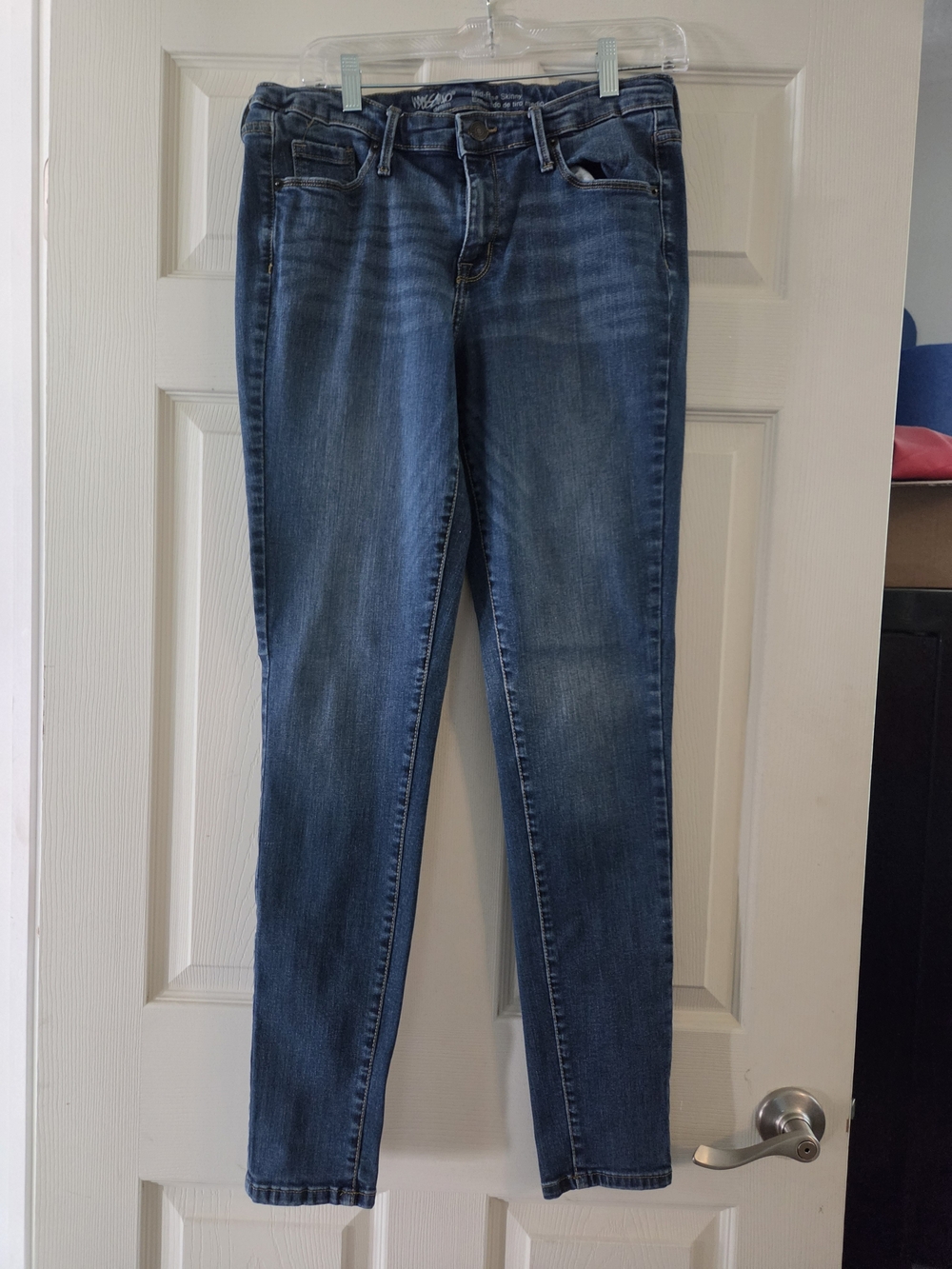 Women’s Mid Rise Blue Skinny Jeans